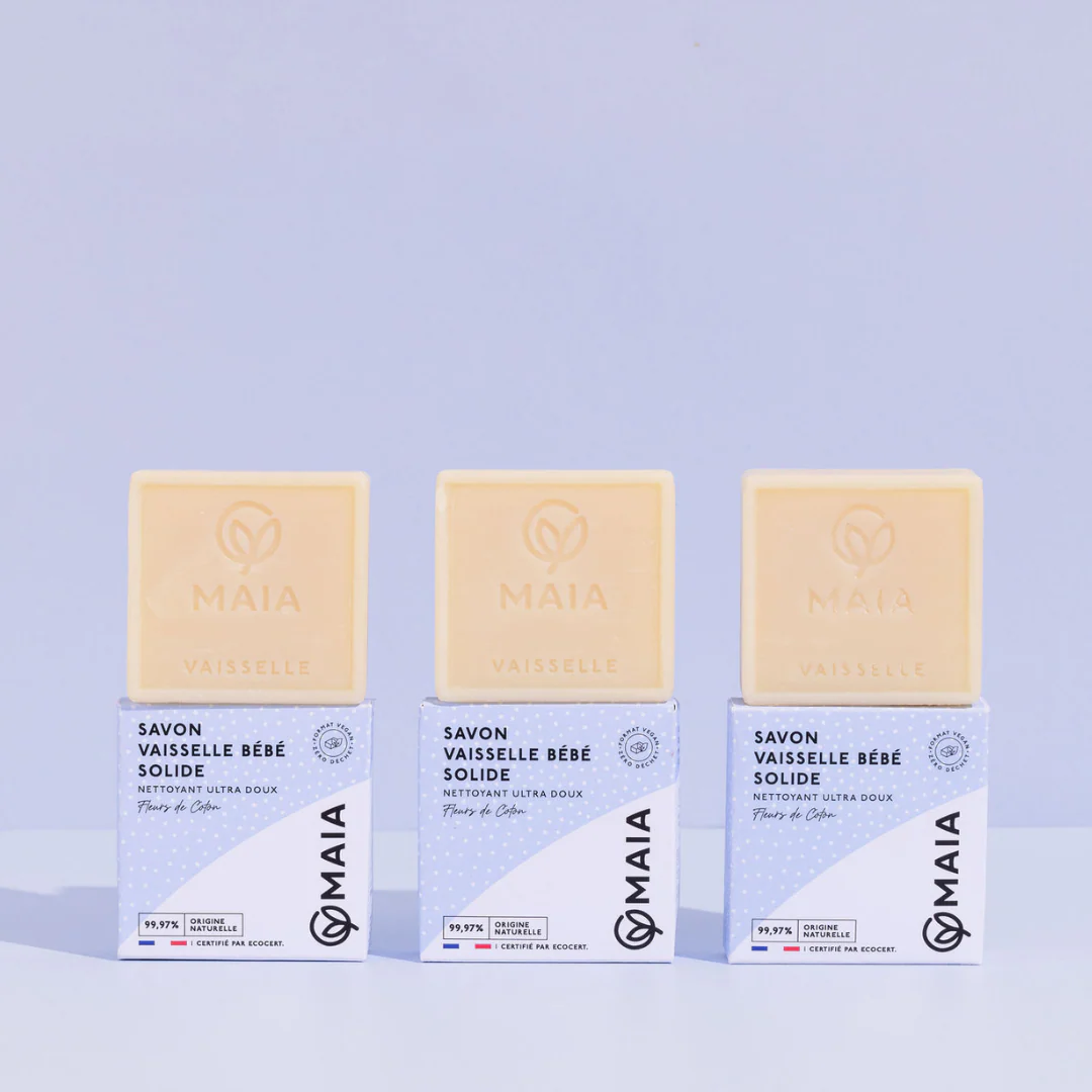 Savon vaisselle solide Bébé & Peaux sensibles Fleurs de coton - Image 3