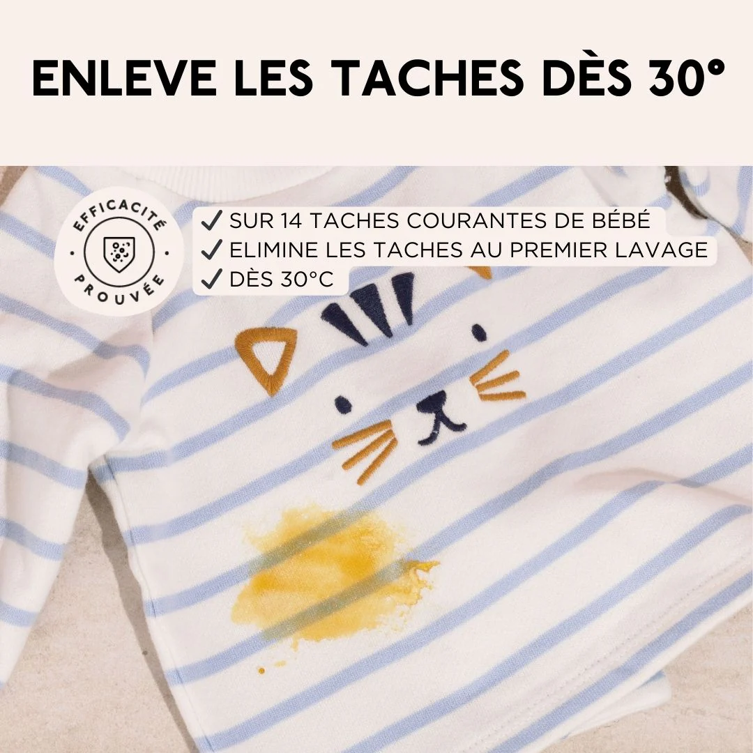 Duo Lessives Bébé & Peaux Sensibles Fleur de Coton - 66 lavages - Image 4